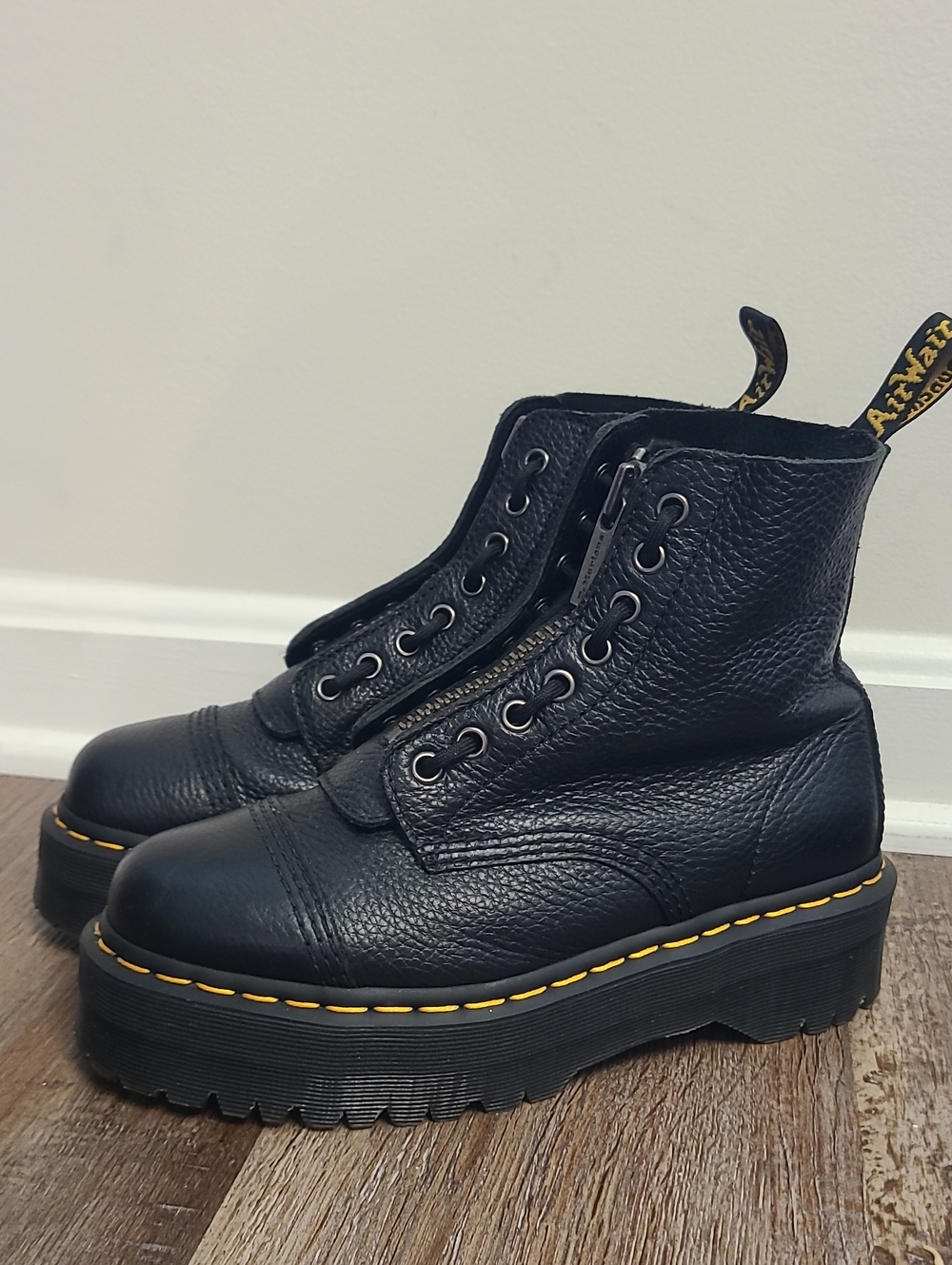 Dr. Martens Sinclair Milled Nappa Leather Jungle Platform Boots
